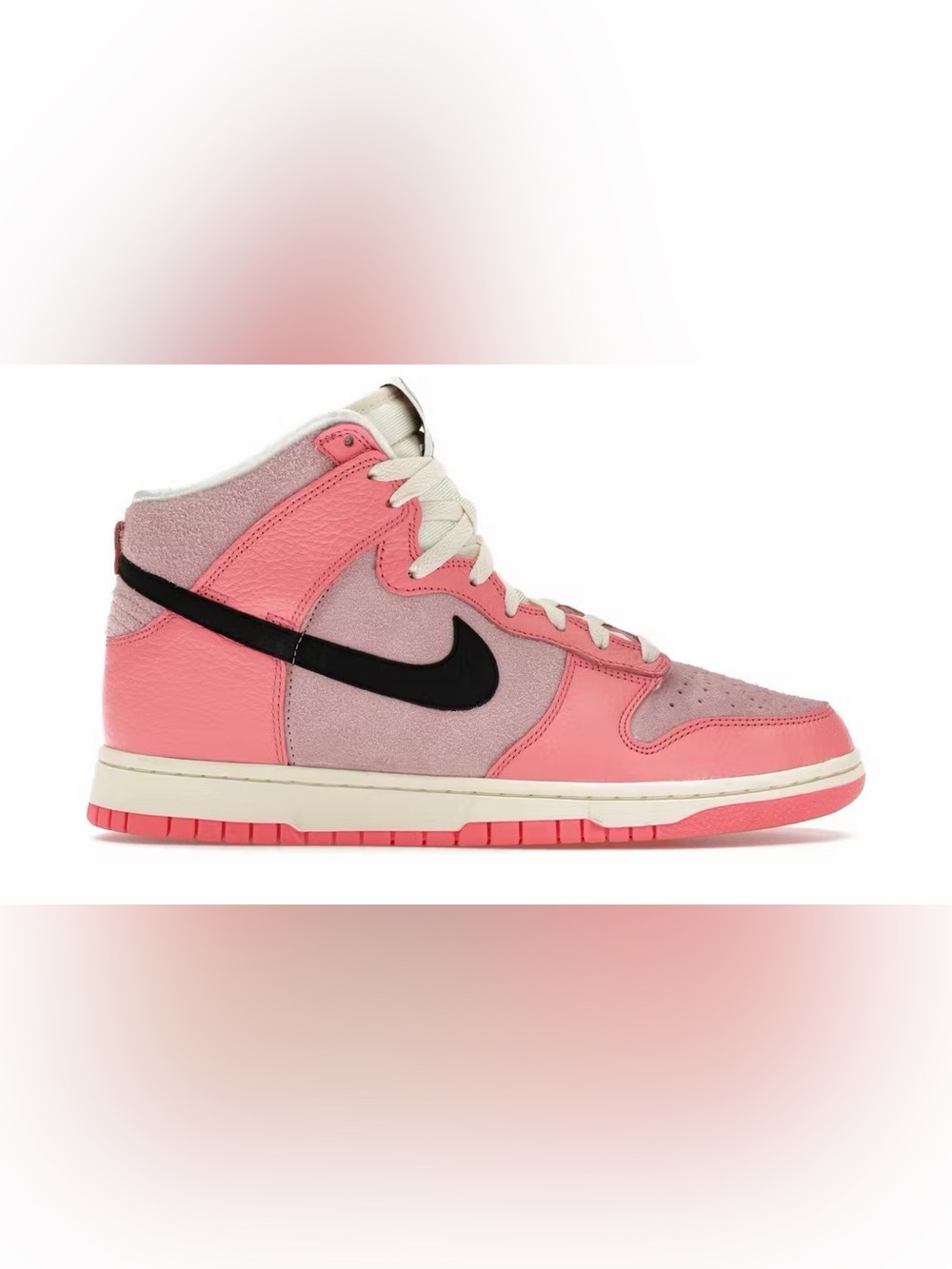 Women’s Nike Dunk High Hoops Pink and Black High-Top Sneakers size 8